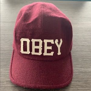 Obey 5 panel hat.